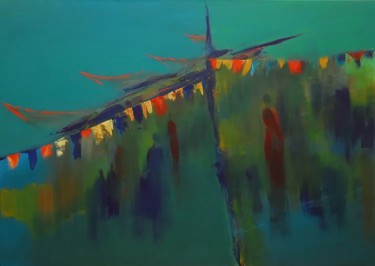 Obra en pintura de Adriana Vuistaz